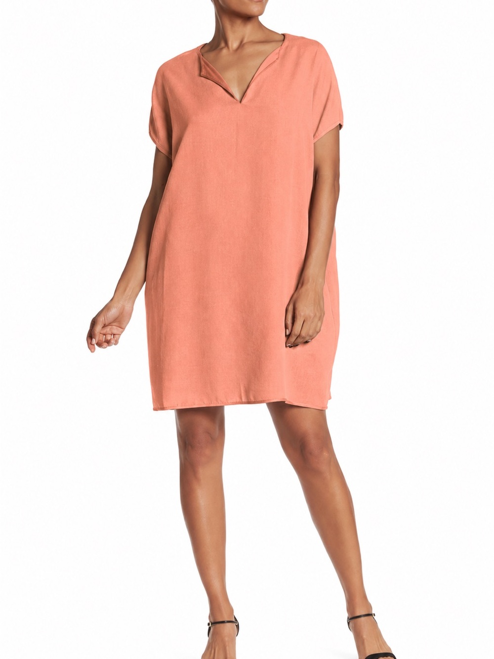 LOOK 100% Linen‎ Blush tunic dress or top, Size M/L
